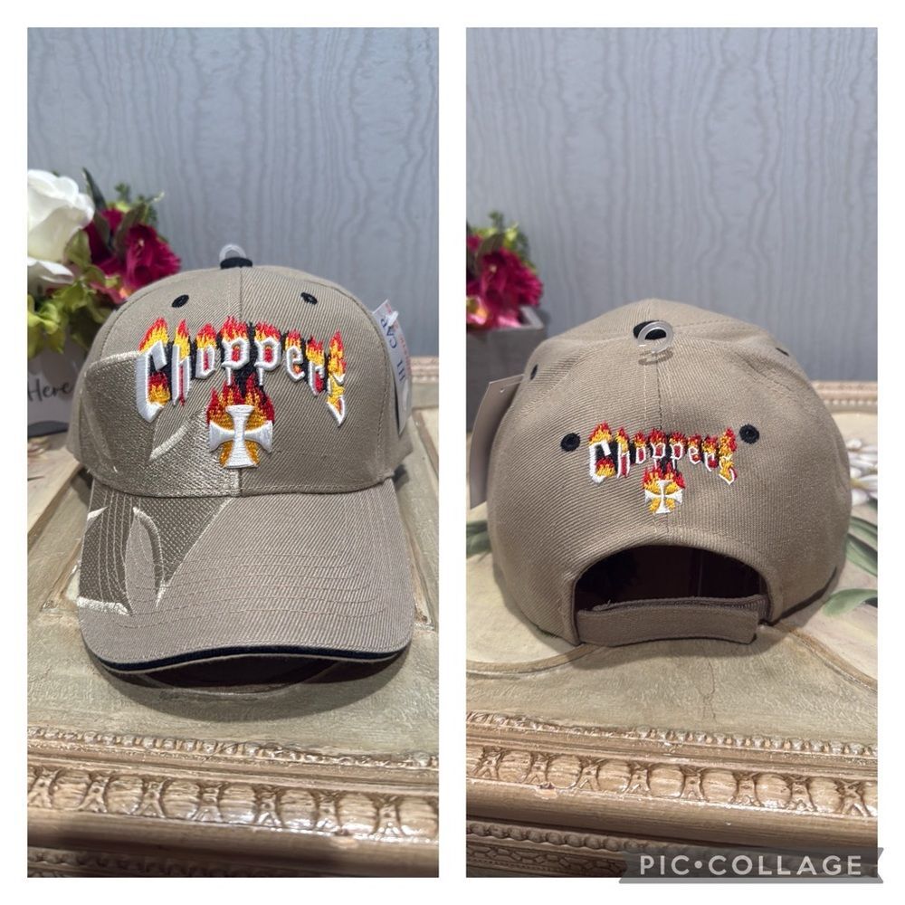 Vintage Choppers Motorcycle Adjustable Cap Hat Embroidered OSFA NWOT